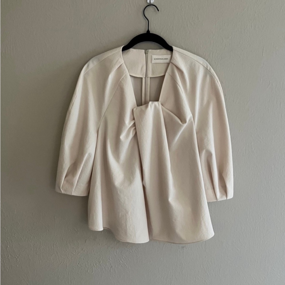 Wconcept Kindersalmon Cream Puff Sleeve Blouse